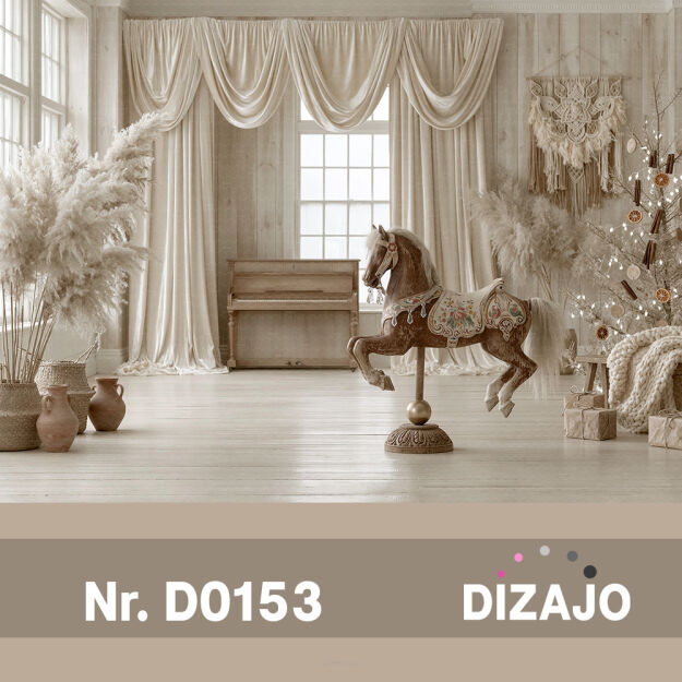 Tło fotograficzne świąteczne boho D0153