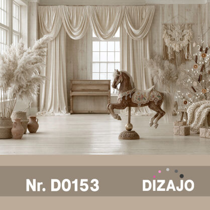Tło fotograficzne świąteczne boho D0153