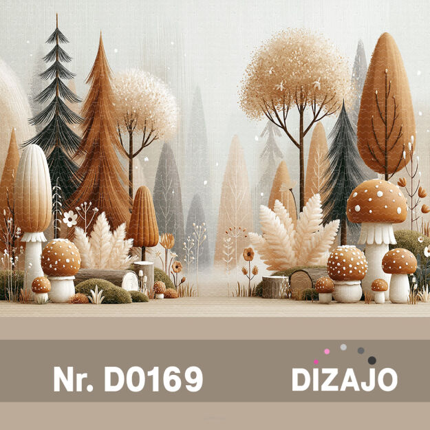 Tło fotograficzne jesienne do przedszkola D0169