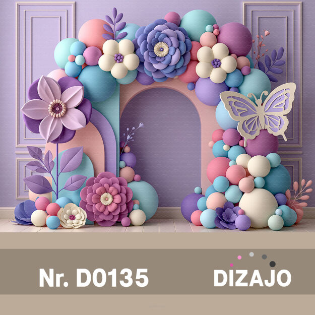 Tło fotograficzne urodzinowe D0135