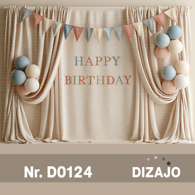 Tło fotograficzne urodzinowe D0124