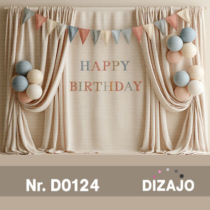Tło fotograficzne urodzinowe D0124
